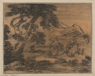 Träd och fjärran kullar